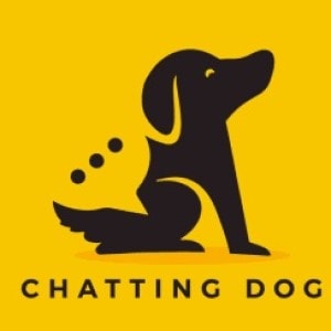 Logotipo del perro - Chatting Dog